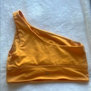 Lululemon Align Orange One-Shoulder Sports Bra